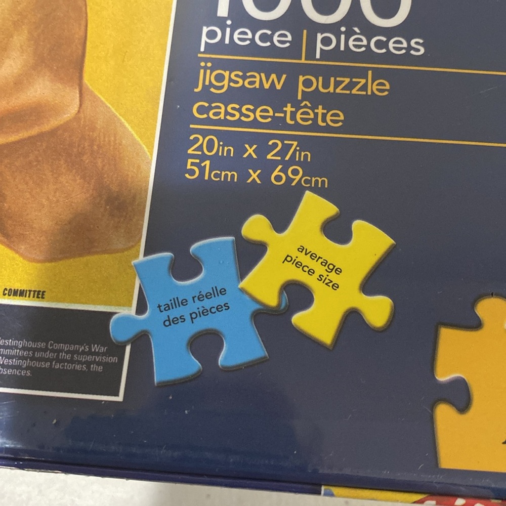 1000 piece jigsaw puzzle features the iconic “WE CAN DO IT”  Rosie the Riveter - Picture 5 of 5